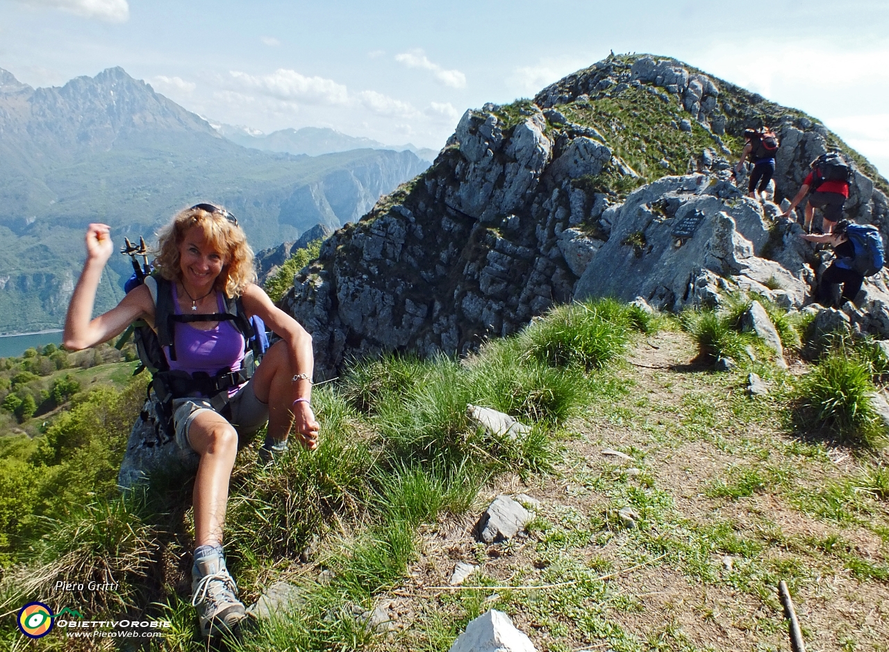 32  Ecco la cresta per la cima del Corno Occ..JPG